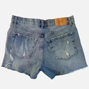 Urban Outfitters BDG Cut Off High Rise A Line Denim Shorts Blue 30” Waist